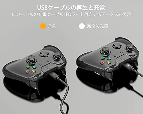 ElecGear Xboxコントローラー用リチウムイオンバッテリーパック、2個1200mAh Li-ion充電式交換用バッテリー電池、2本データおよび充電USBケーブル付き Xbox Series X/SそしてXbox Oneワイヤレスコントロ ELECGEAR XBOXコントローラー用リチウムイオンバッテリーパック、2個