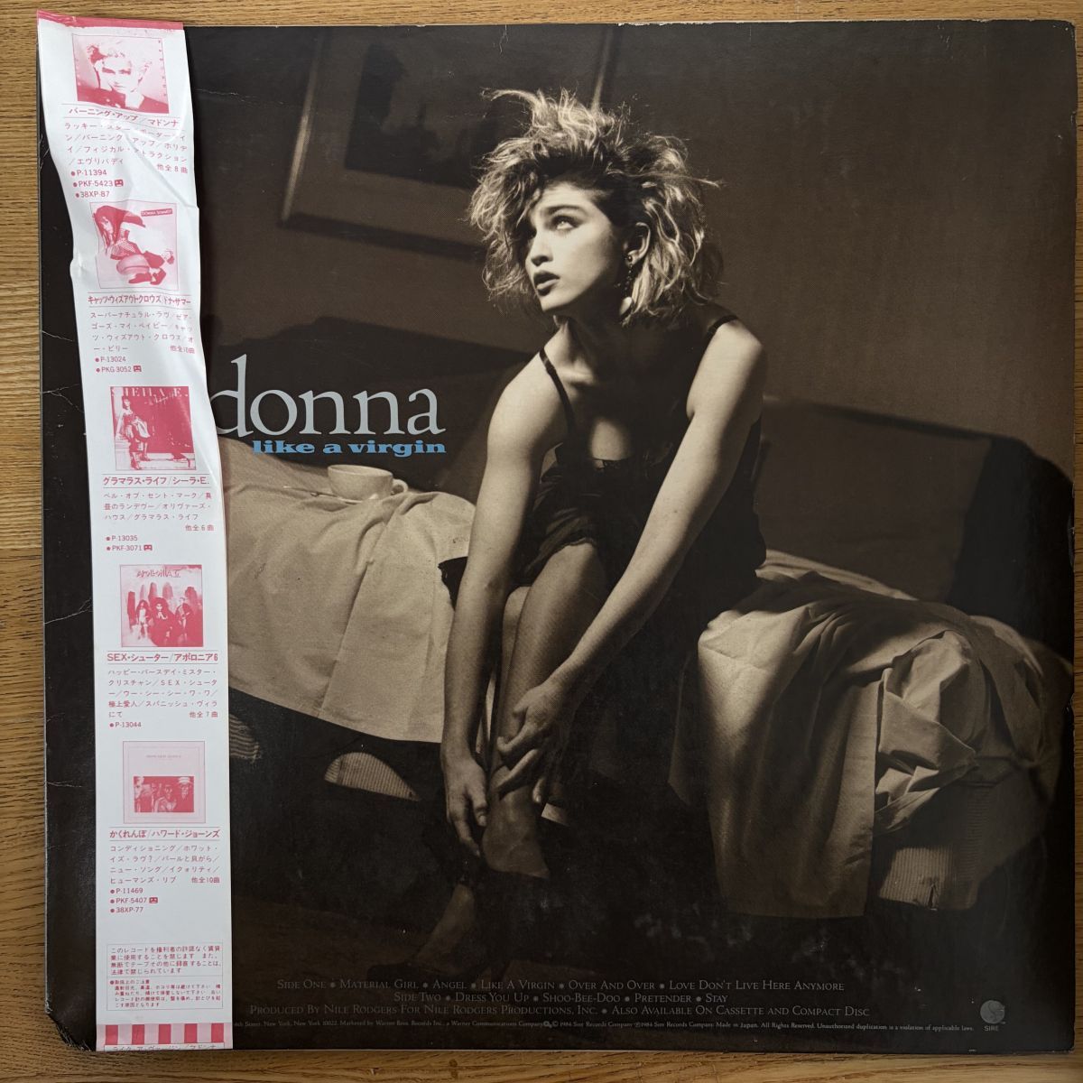 盤少反りあり帯付LP / Madonna(マドンナ) - Like A Virgin(ライク・ア