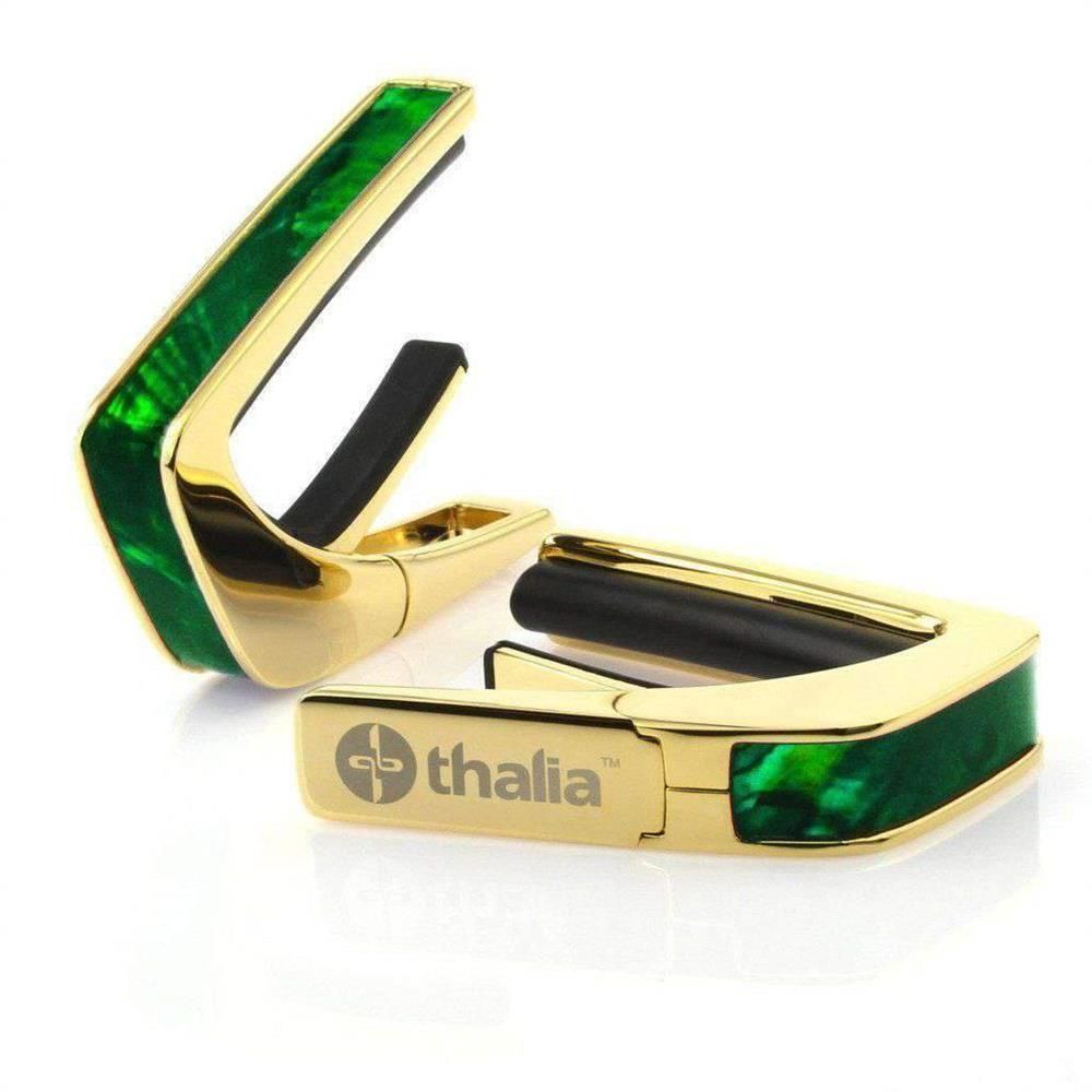 Thalia Capos ギターカポ 24Kゴールド TH-CG200-GW Green Angel Wing Inlay アメリカ製【並行輸入】