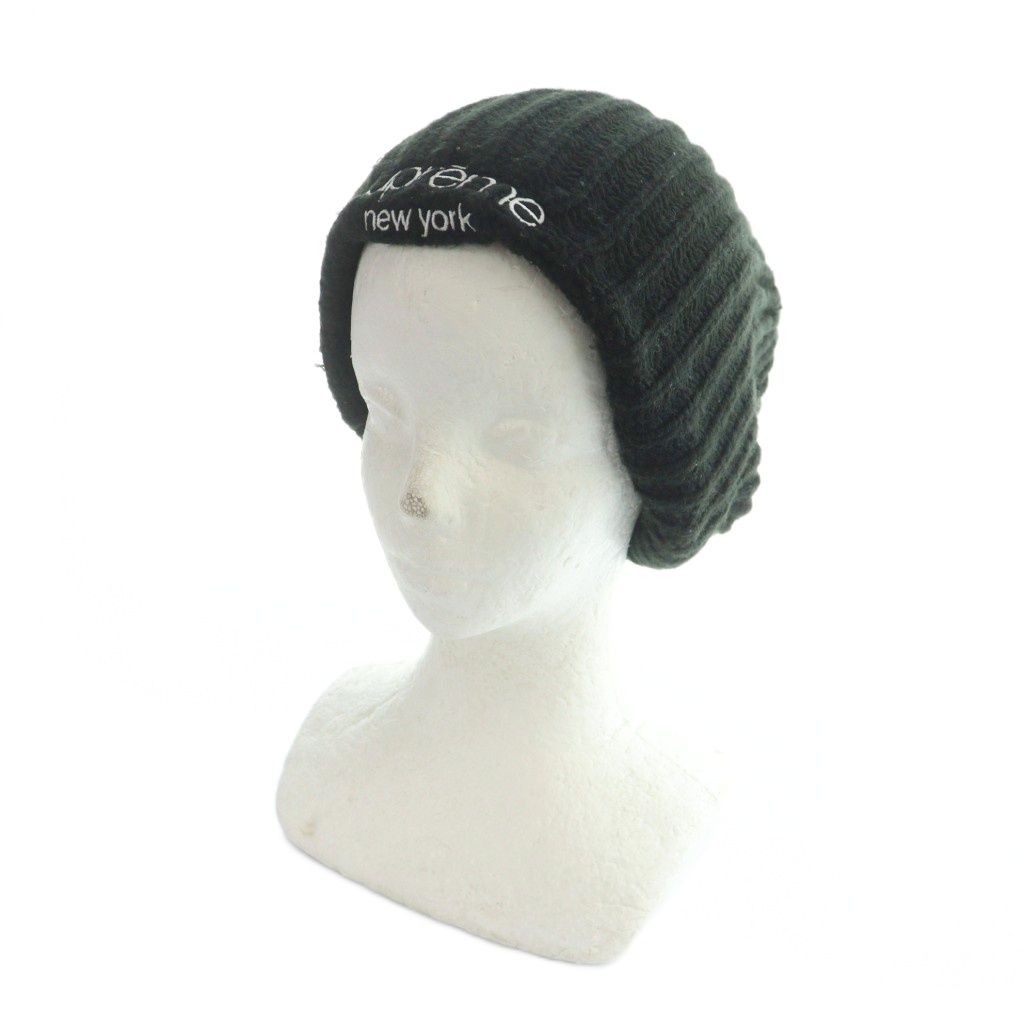シュプリーム SUPREME chunky rib classic logo beanie ニット帽 帽子
