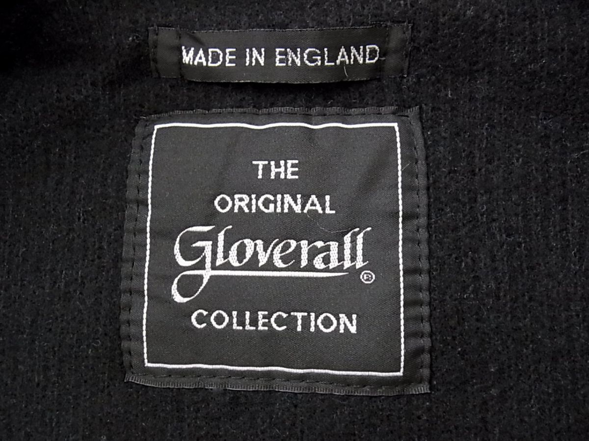◇gloverall ダッフルコート ウール 起毛タイプ ダークネイビー レザー