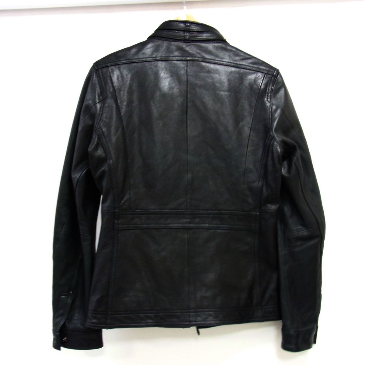 美品☆NICOLE CLUB FOR MEN ニコル ゴートレザージャケット ライダース 