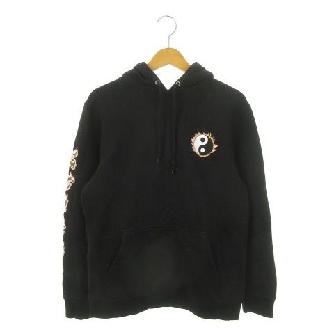 人気SALE，お買い得 ステューシー STUSSY パーカー S 黒 ブラック 長袖