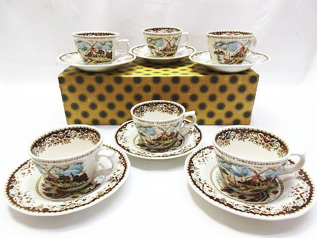 ニッコー、山水デミタスカップソーサー5客、未使用品 NIKKO ニッコー 山水デミタスコーヒー碗 2個 NIKKO ニッコー ダブル