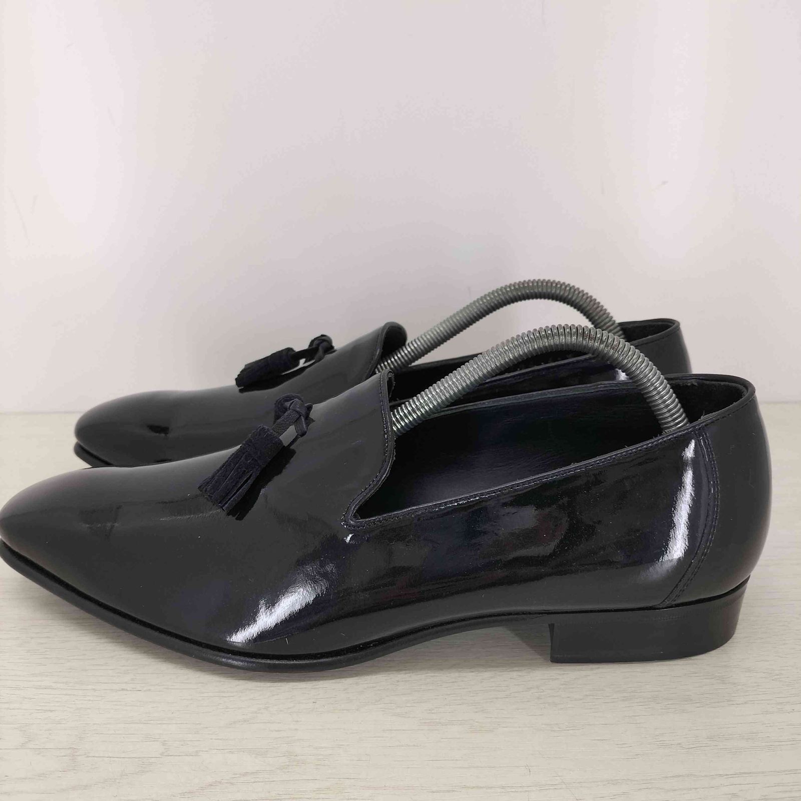 ランバン LANVIN エナメルタッセルローファー メンズ 41 1/2 en LANVIN 