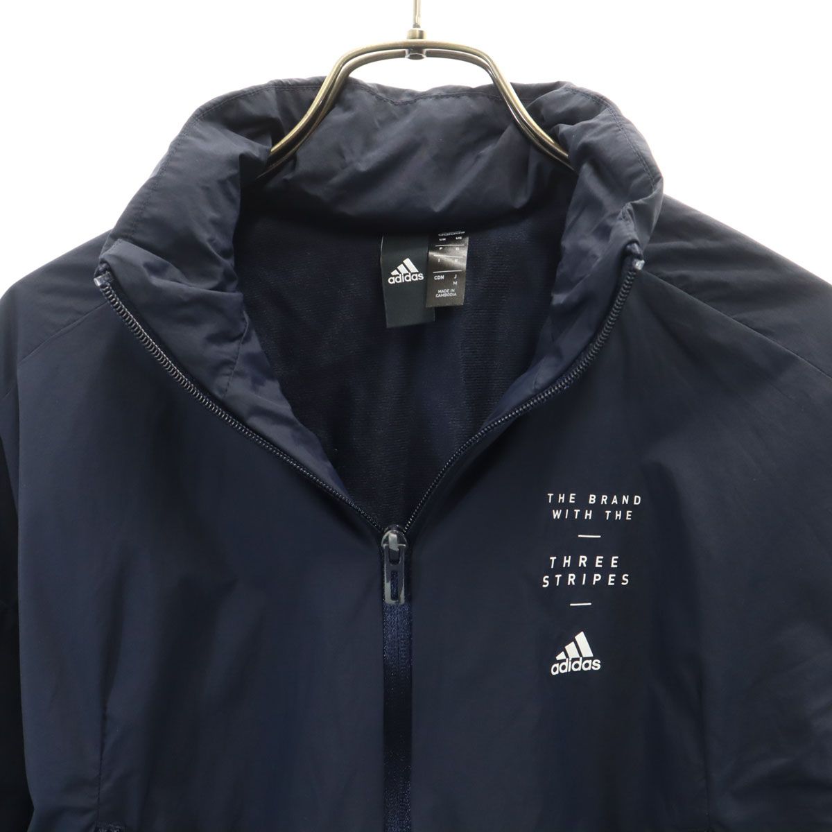 adidas アディダス ウインドブレーカー M ネイビー ジャケット 裏 