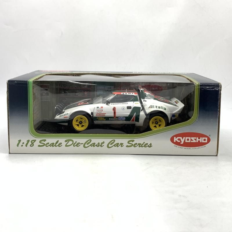 中古】京商 1/18 ランチアストラトスHF 1977 モンテカルロ Alitalia