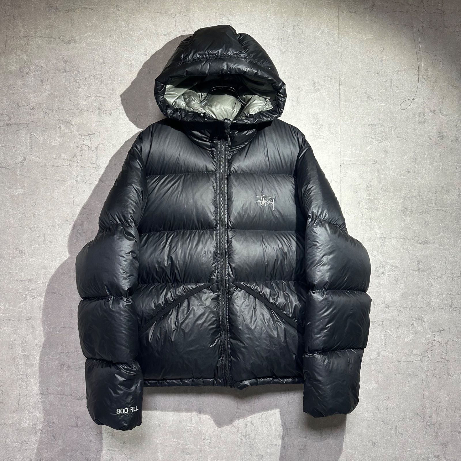 ステューシー Stussy ダウンジャケット メンズXL 800 FILL ブラック 美