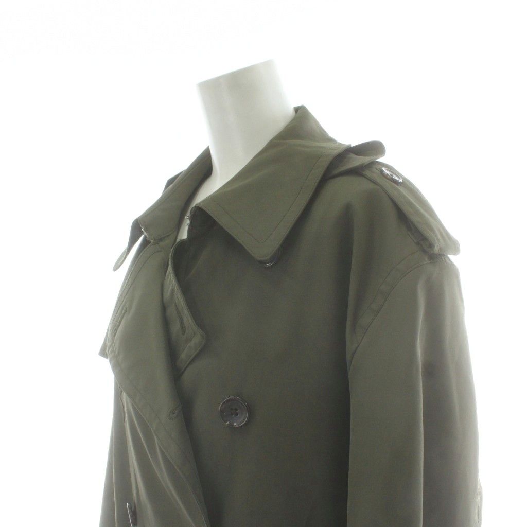モルガンオム MORGAN HOMME トレンチコート XL カーキ 長袖 ダブル