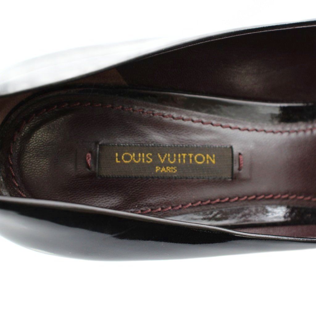 ルイヴィトン LOUIS VUITTON パンプス エナメル ラウンドトゥ