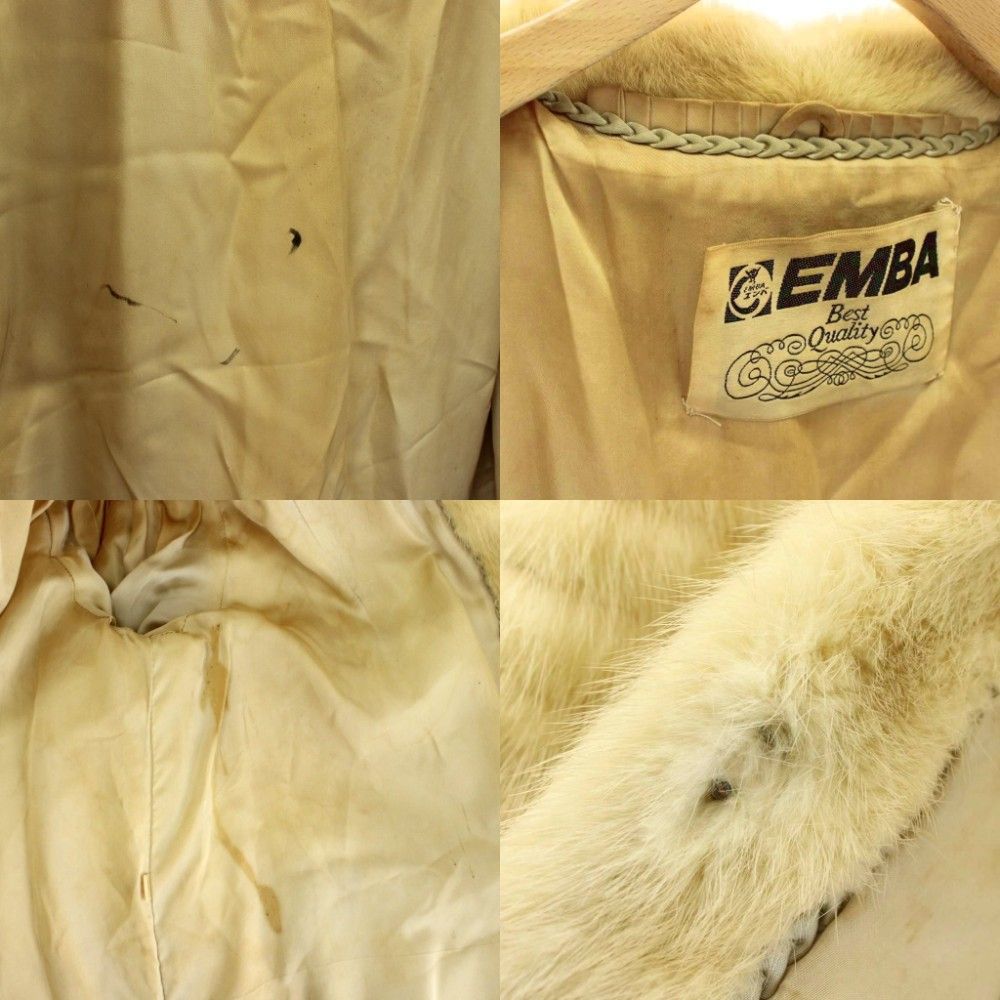 エンバ EMBA ファーコート アウター 毛皮 ミンク ミドル 13 XL
