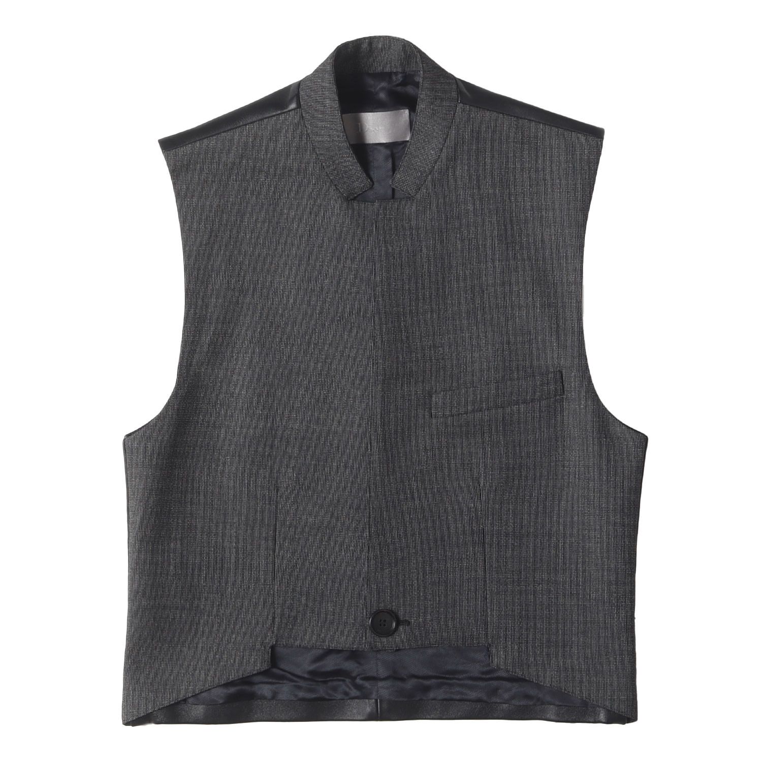 美品】Dior HOMME ディオールオム ベスト グレー ブラック サイズ:44 