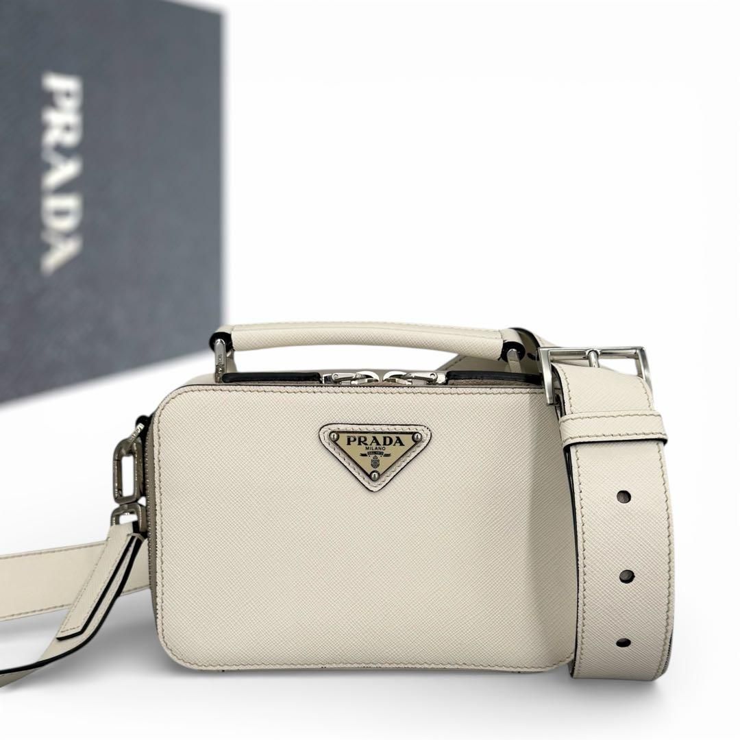 ほぼ未使用 PRADA プラダ サフィアーノ ショルダーバッグ 2way