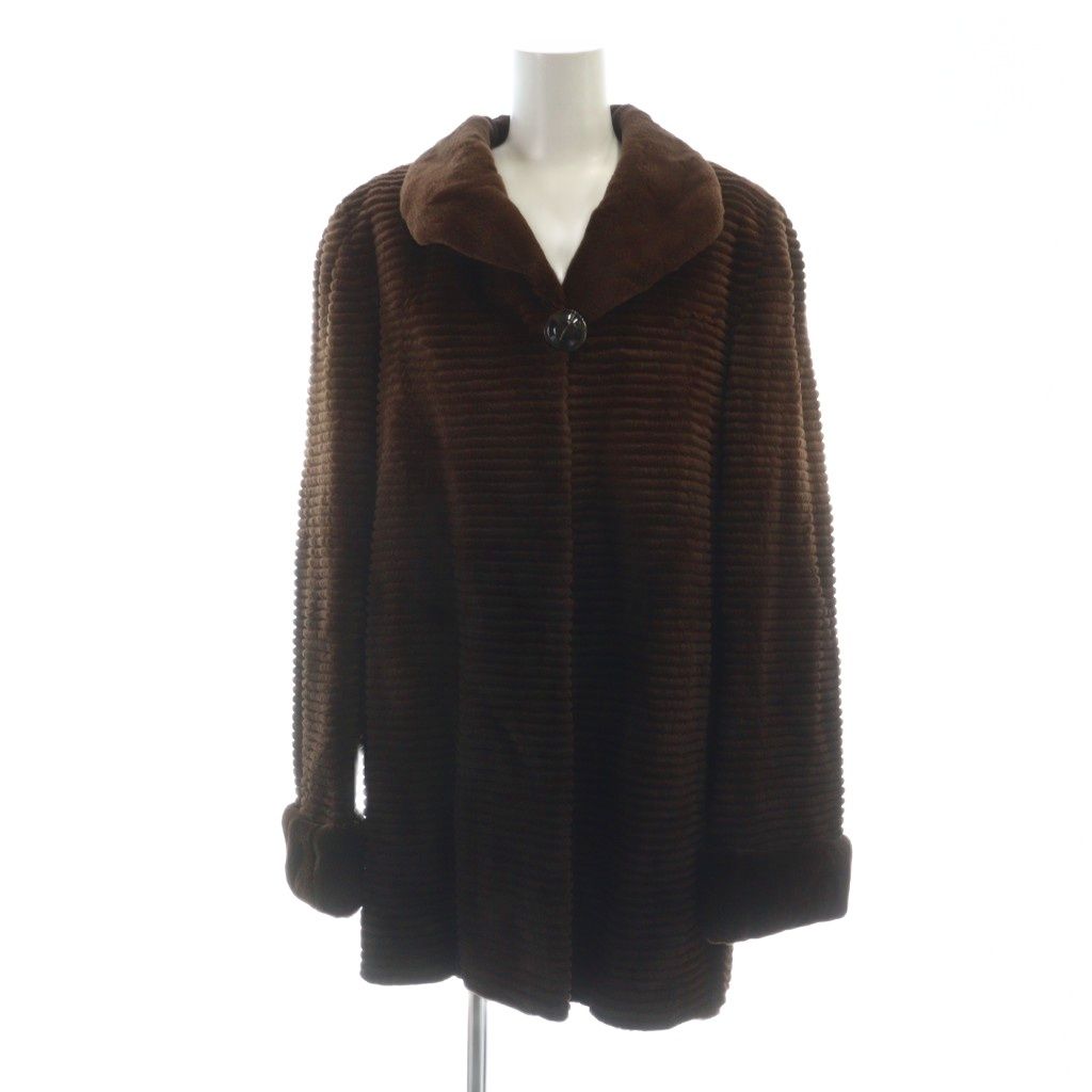 中古】ギラロッシュ Guy Laroche サガミンク 銀サガ 毛皮コート 
