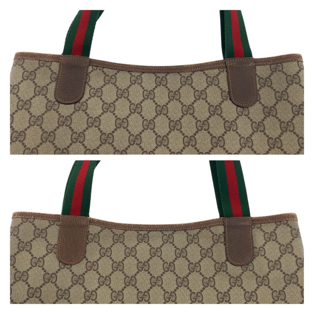 GUCCI グッチ オールドグッチ シェリーライン ベージュ ブラウン GG 