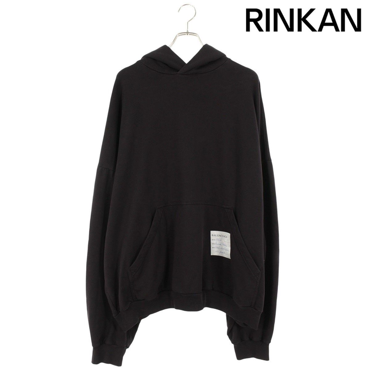 バレンシアガ 24SS 761458 TPVN3 Sample Sticker Round Hoodie 