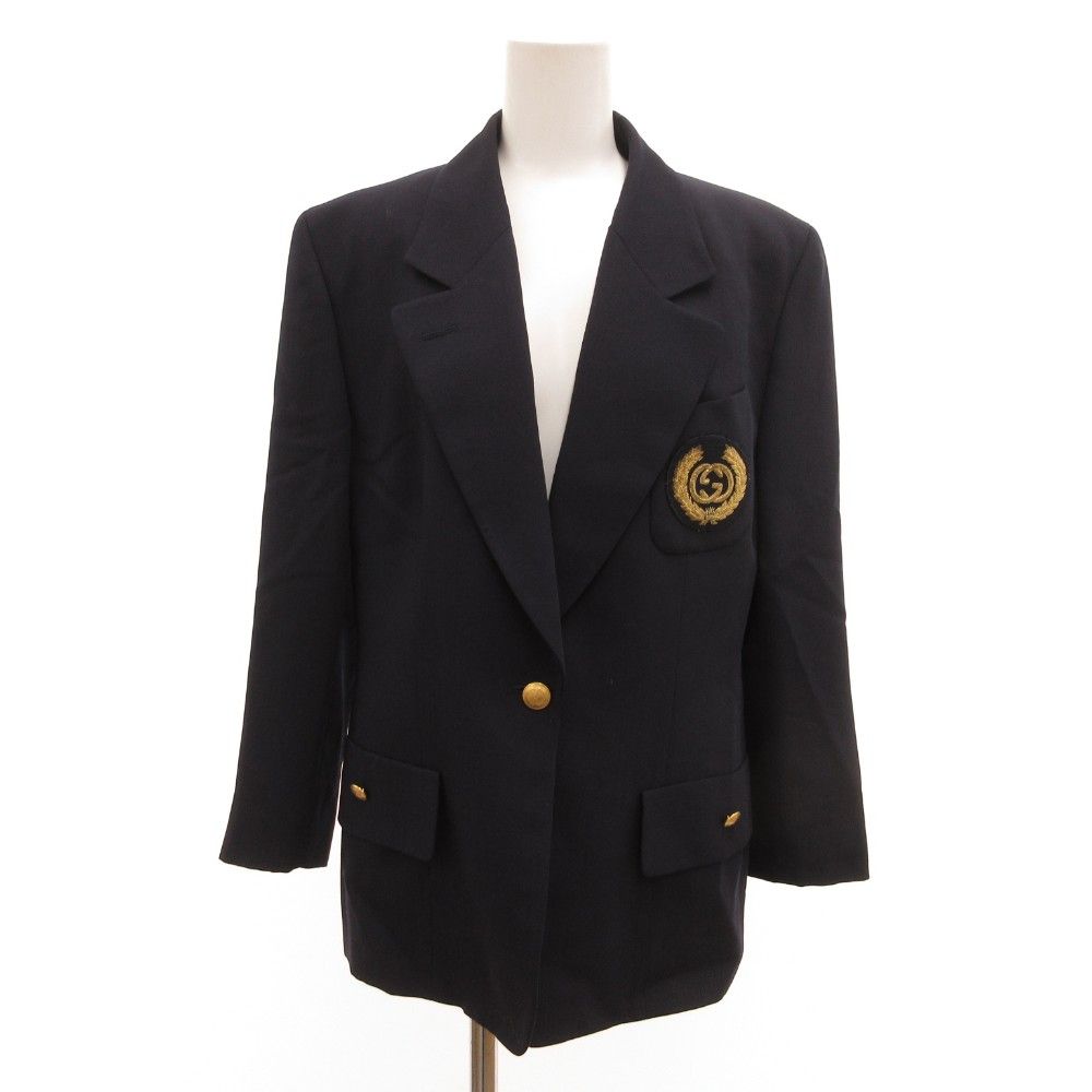 グッチ GUCCI トムフォード期 紺ブレ テーラードジャケット ブレザー