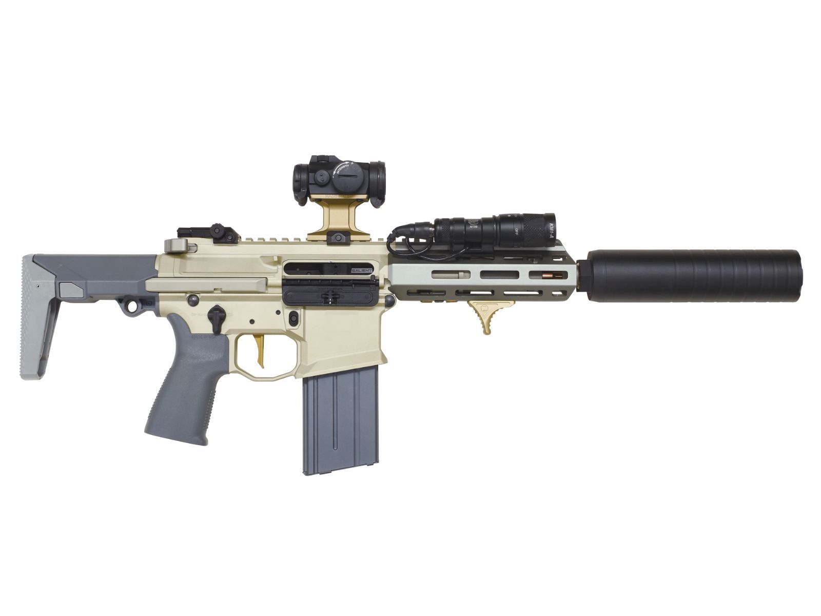 Dynamic Tactical MWS互換 25連タイプマガジン 2本 DYTAC ARスタイル MWS 軽量 高精度 アルミマガジン GIグレー 25連(装弾