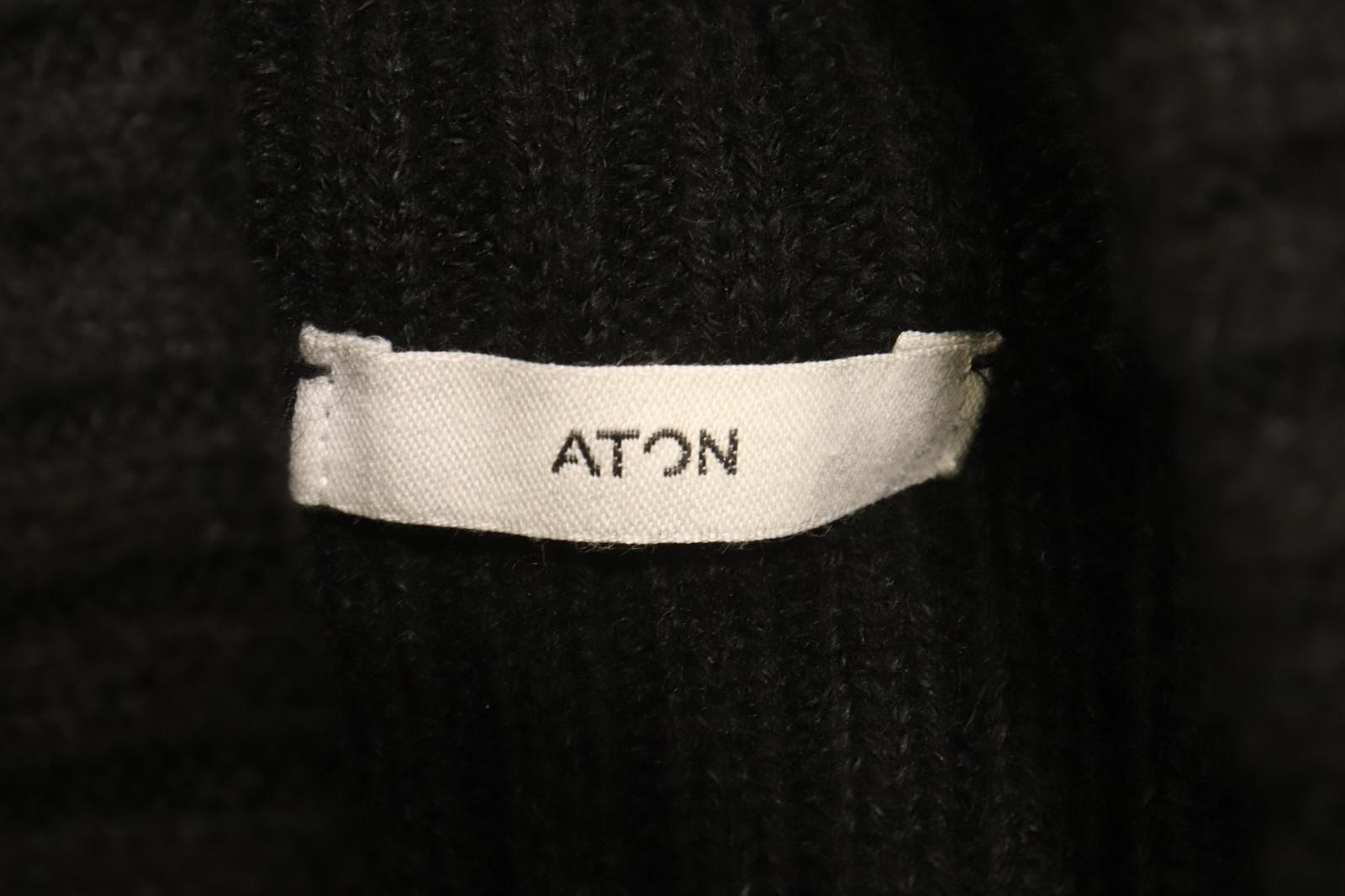 中古】 ATON メンズニット セーター 6 ニット セーター ATON 06 黒 