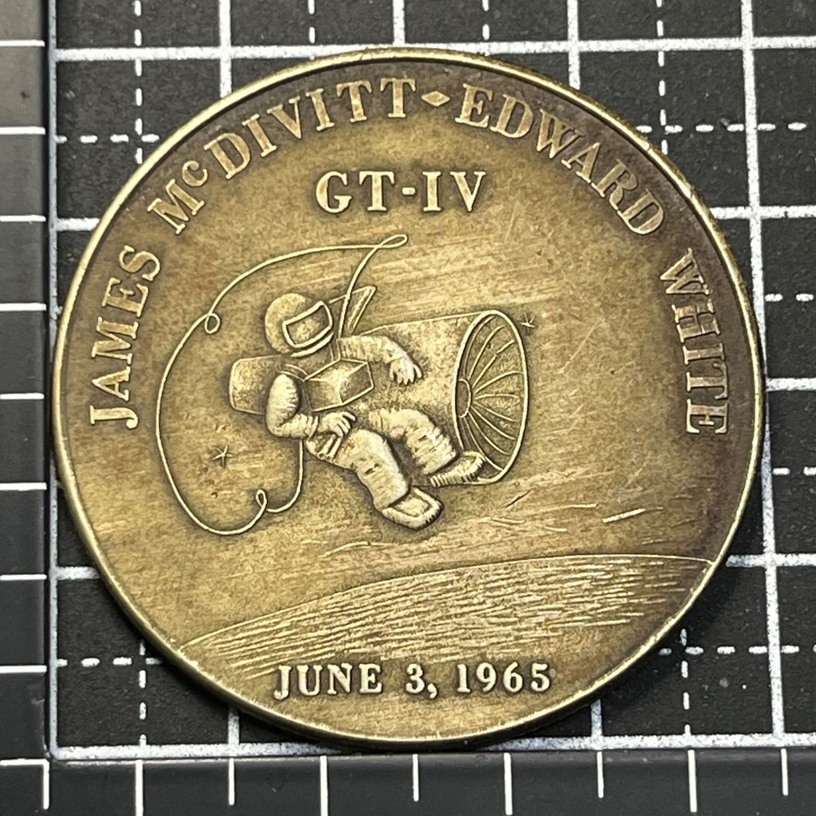 1965年 ジェミニ4号 記念メダル】PROJECT GEMINI GT-IV／JAMES