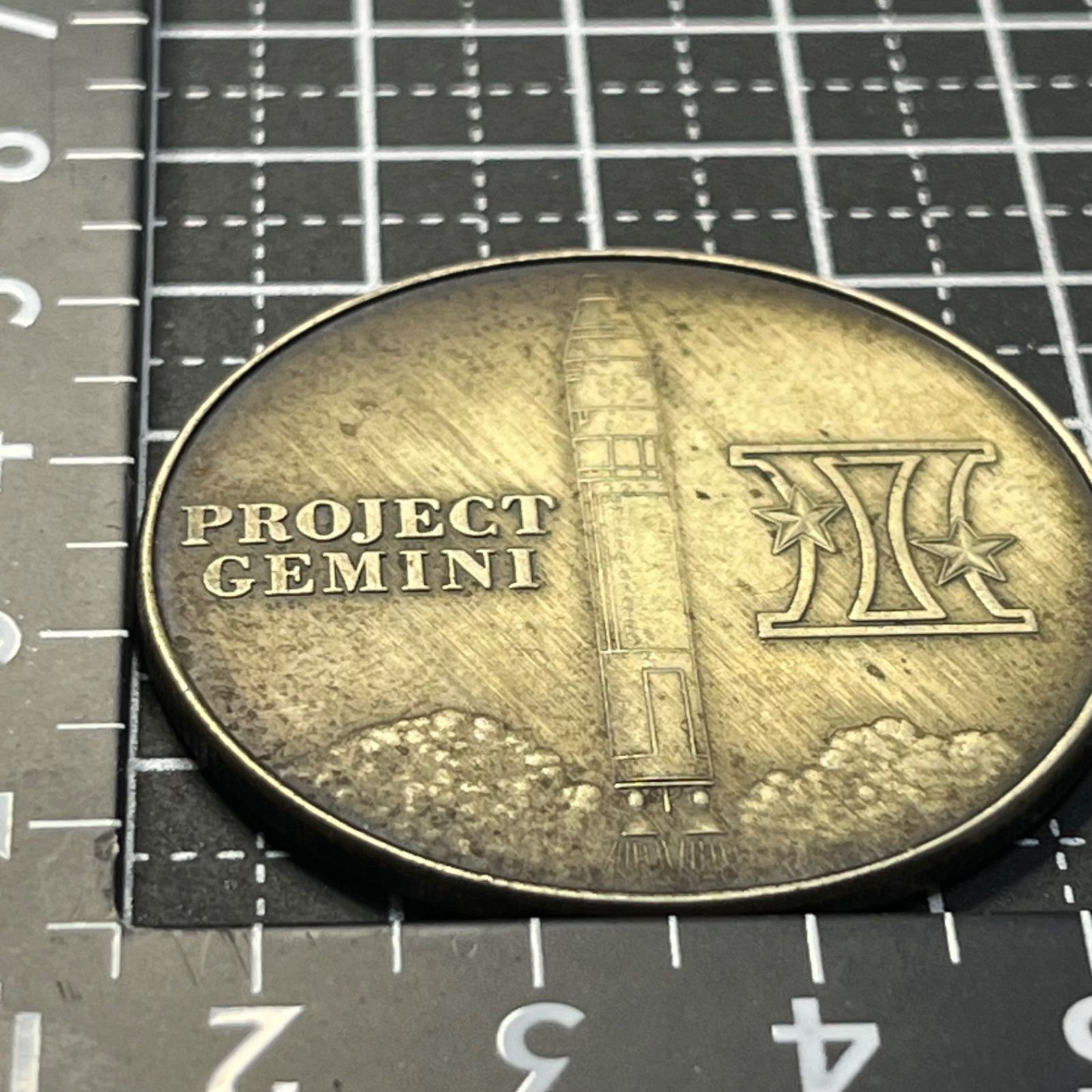 1965年 ジェミニ4号 記念メダル】PROJECT GEMINI GT-IV／JAMES
