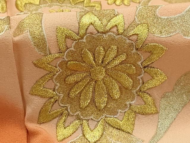 平和屋着物□訪問着 花唐草文 暈し染め 金糸 金彩 正絹 逸品