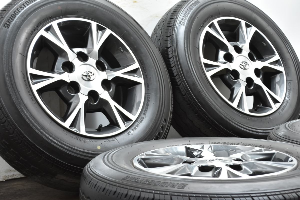 良好品】トヨタ 200 ハイエース 純正オプション 15in 6J +35 PCD139.7 