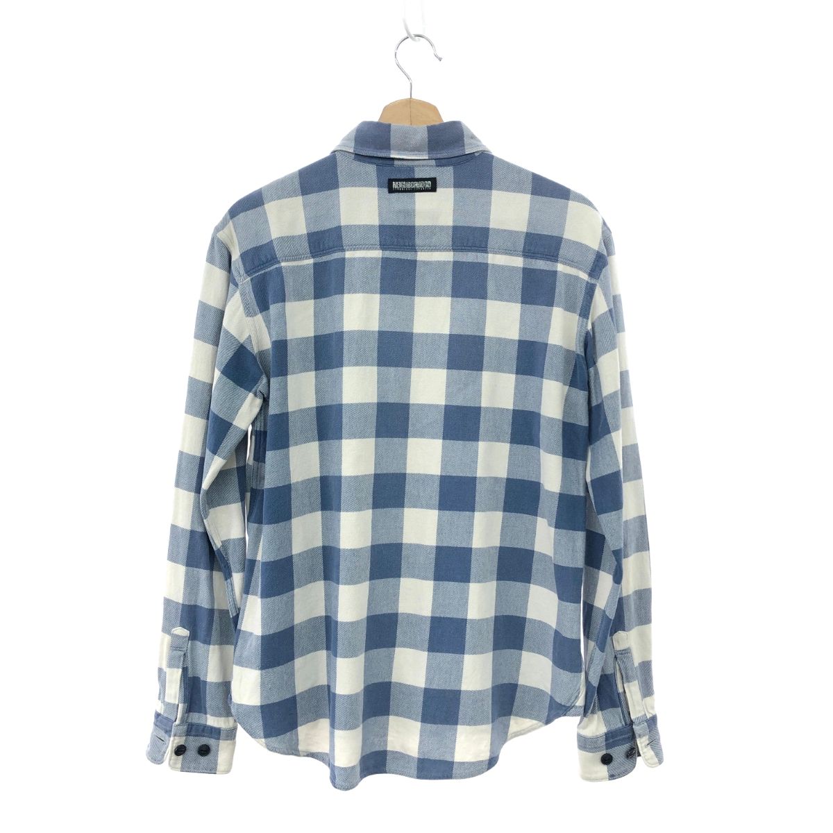 NEIGHBORHOOD ネイバーフッド 長袖ネルチェックシャツ サイズ:S ブルー