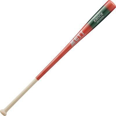 限定品 ゼット 木製ノックバット 89cm550ｇ レッド×グリーン BKT1452CB