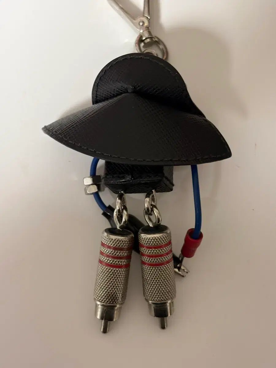 プラダ PRADA ロボット キーリング サフィアーノレザー ロボット 