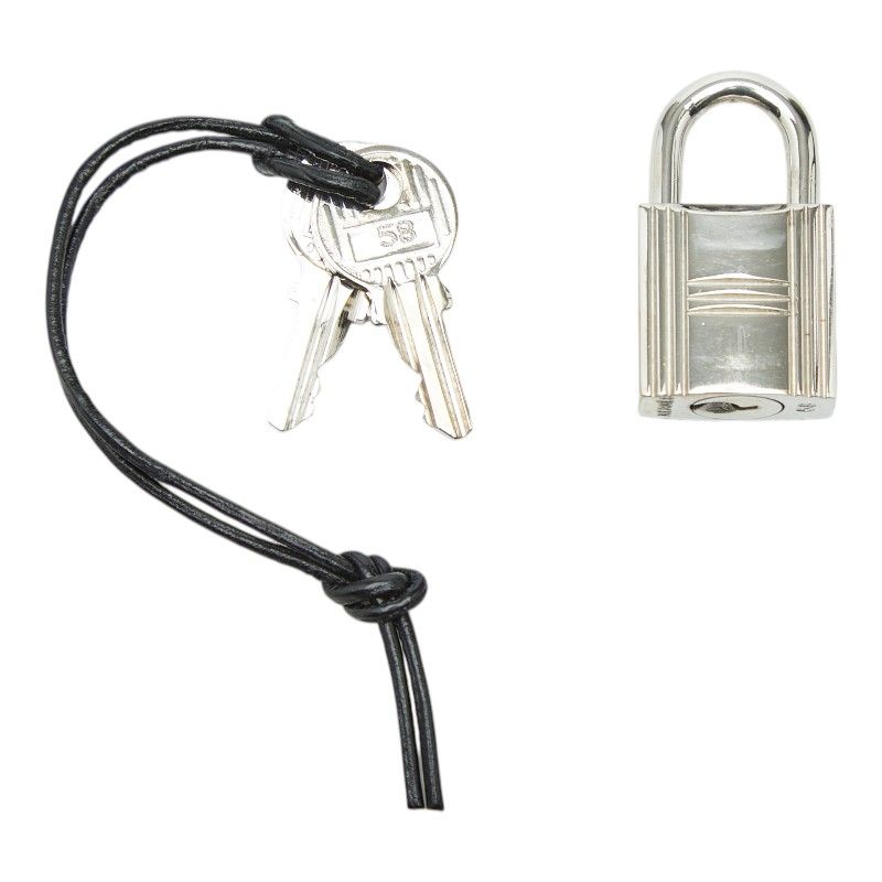 エルメス カデナ 南京錠 キー セット シルバー メタル レディース