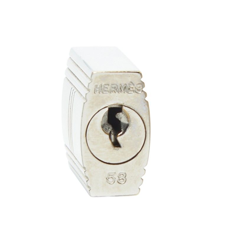 エルメス カデナ 南京錠 キー セット シルバー メタル レディース