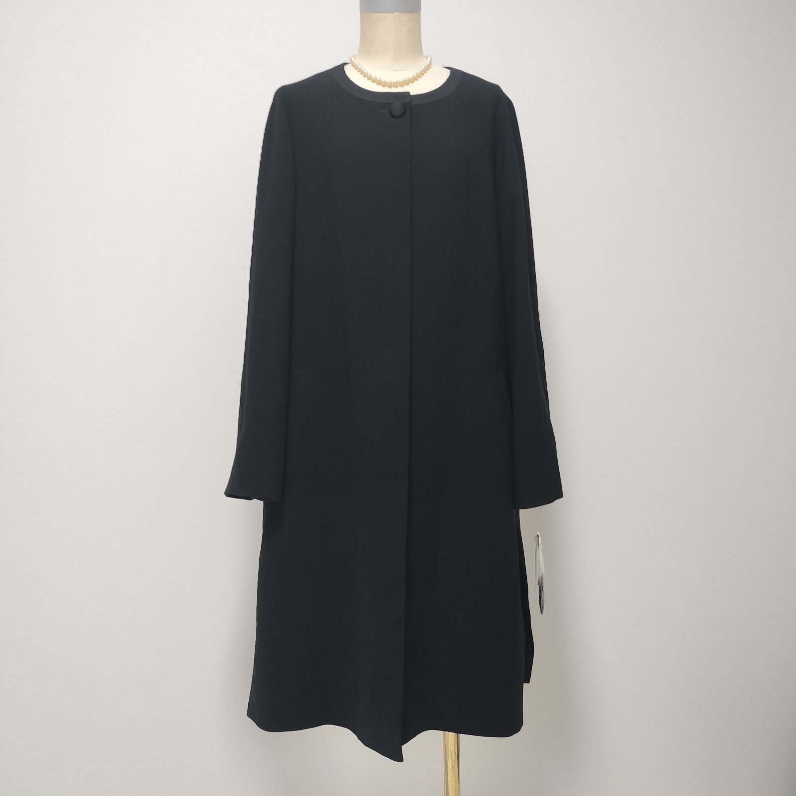 タグ付き未使用品】東京ソワール TOKYO SOIR ノーカラーロング 