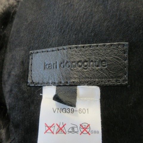 カールドノヒュー KARL DONOGHUE ムートンコート ファー スエード 切替