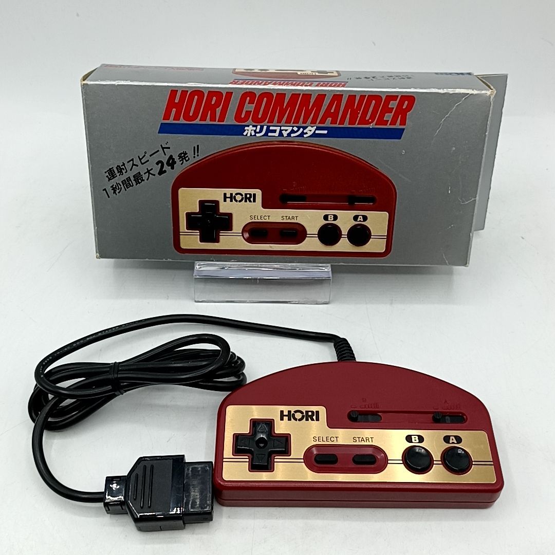 中古動作品】ファミコン用 HORI 連射コントローラー ホリコマンダー 外