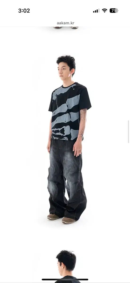 Denim Pants AAKAM ワイドデニムパンツ | Washed (アーカム) Blue 
