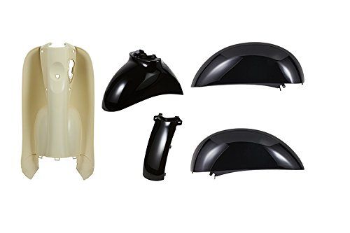 新品 バイクパーツセンター(Bike Parts Center) クレアスクーピー 純正タイプ外装セット 5点セット ブラック 黒 塗装済み ホンダ クレアスクーピー AF55 3048