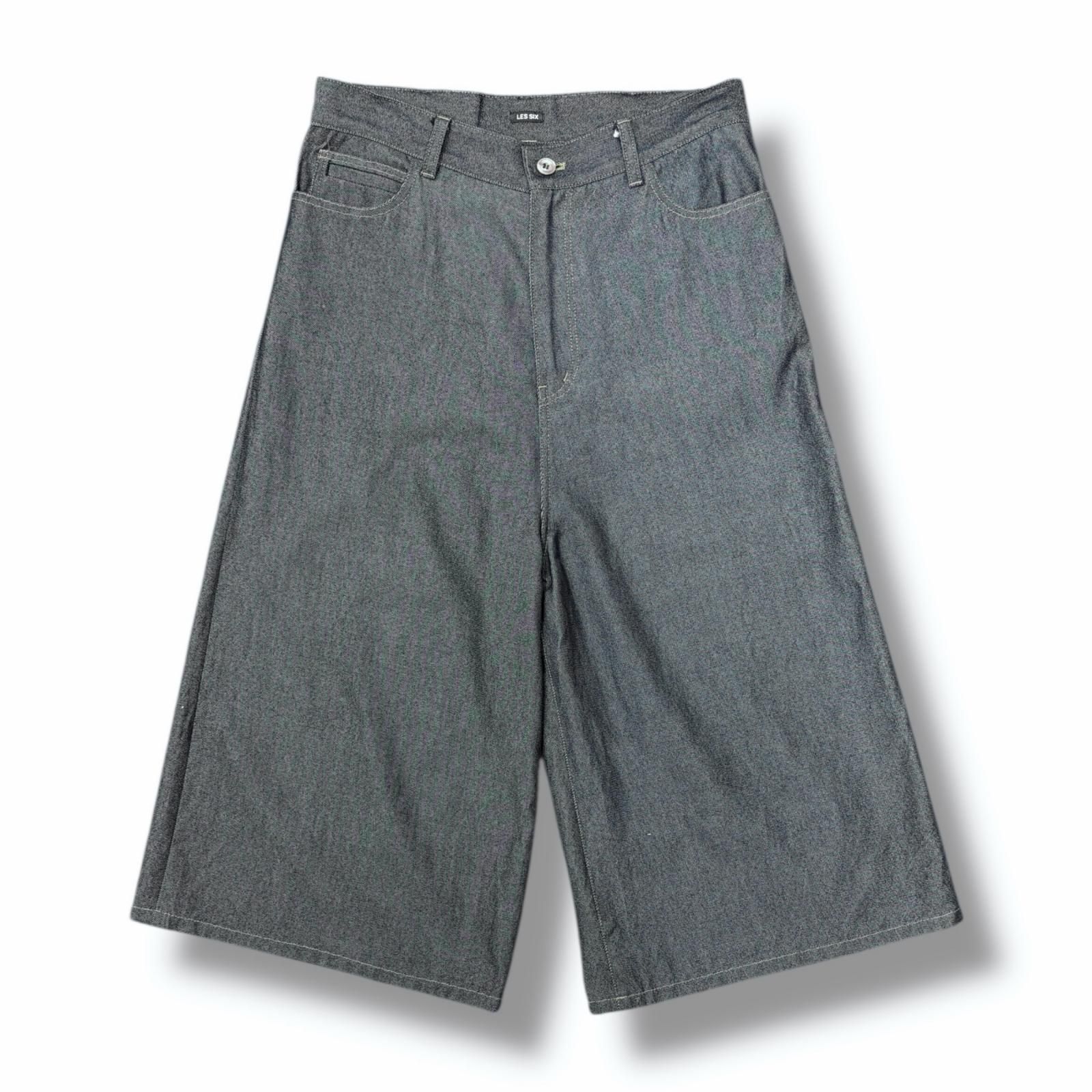 LES SIX ウールクロップドショーツ ハーフパンツ レシス deux-2-CDSP 