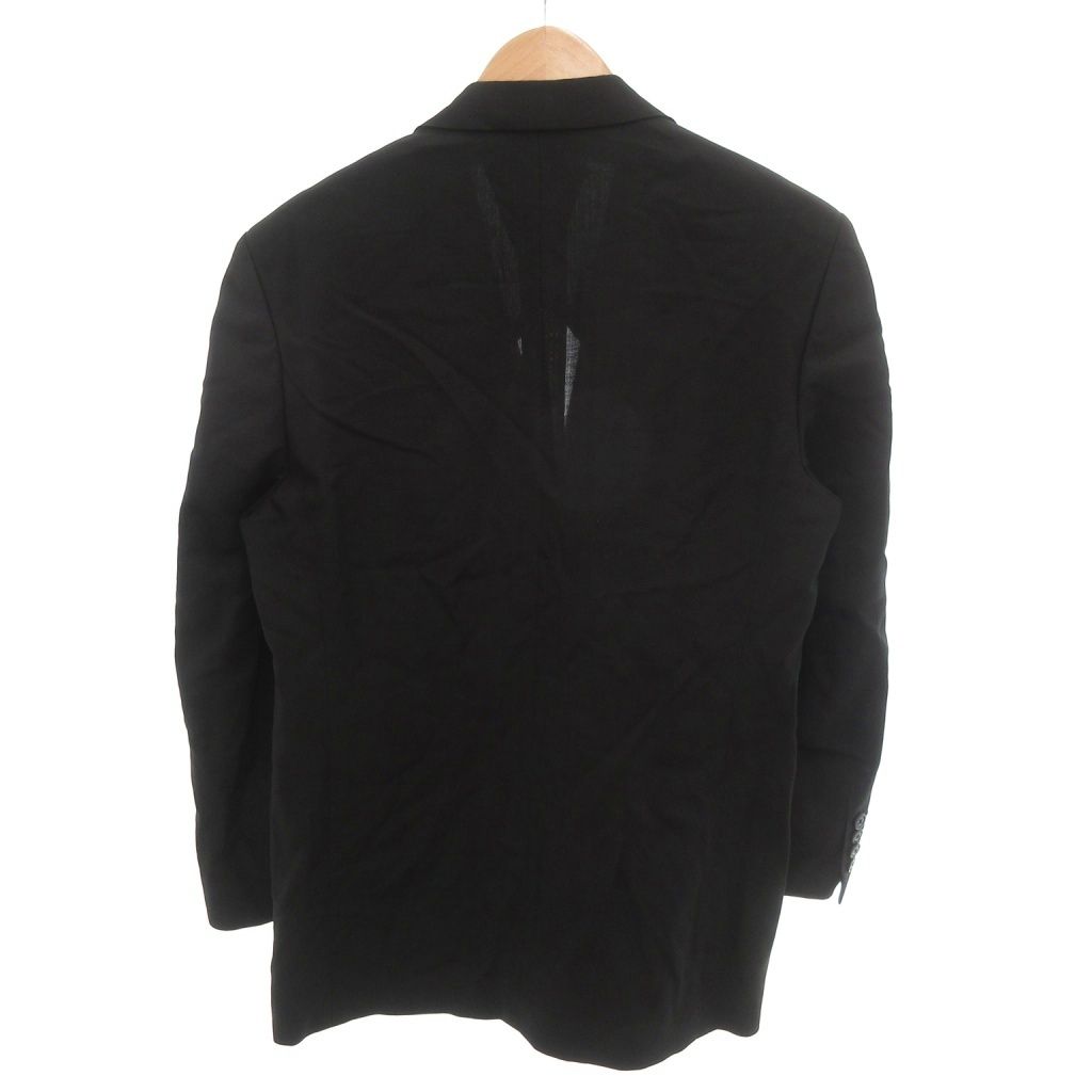 ユキトリイ オム YUKI TORII HOMME 美品 テーラードジャケット ウール BE4 黒 ブラック 無地 長袖 2つボタン /SJ GY06