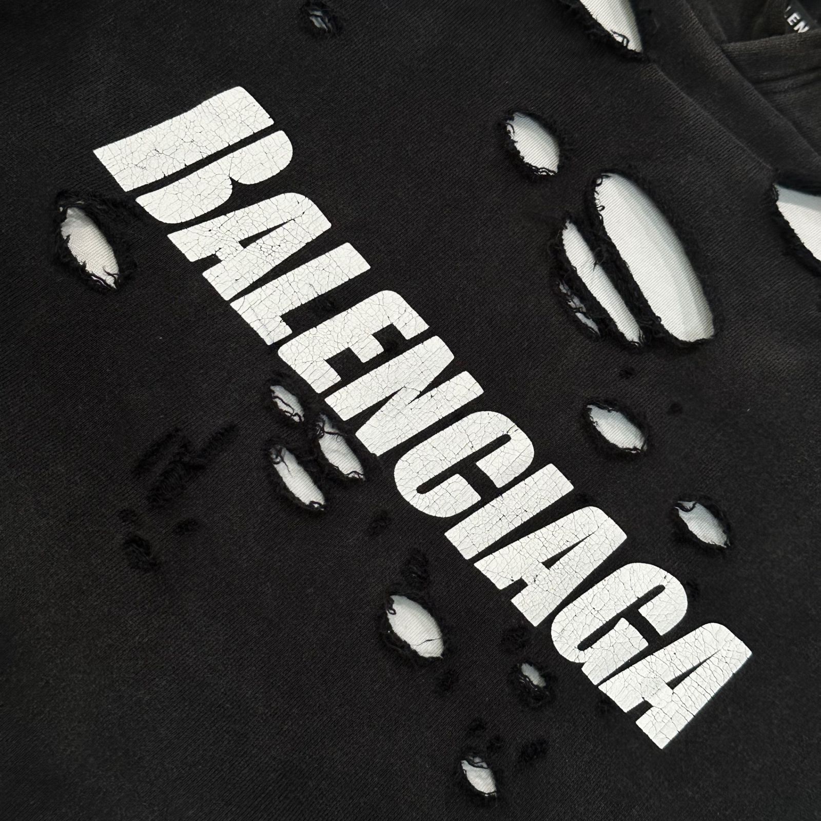 BALENCIAGA(バレンシアガ) 21SS Caps Destroyed Hoodie キャップス