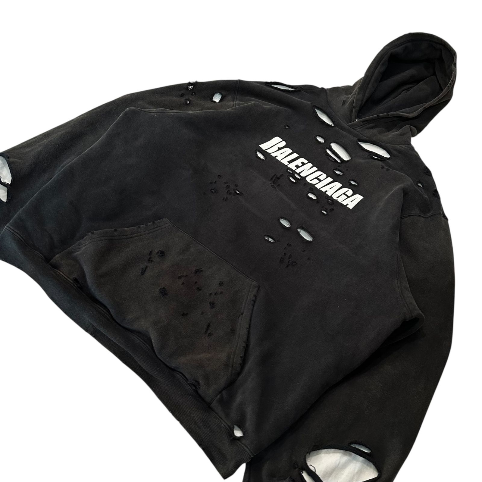 BALENCIAGA(バレンシアガ) 21SS Caps Destroyed Hoodie キャップス