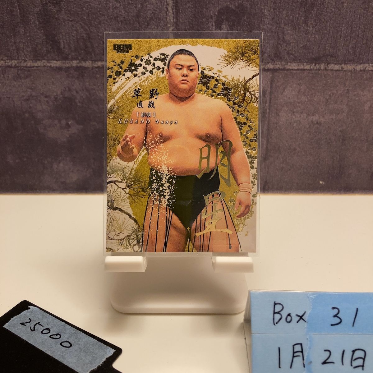 2026 BBM 草野直哉 16/50 伊勢ヶ濱部屋 カード