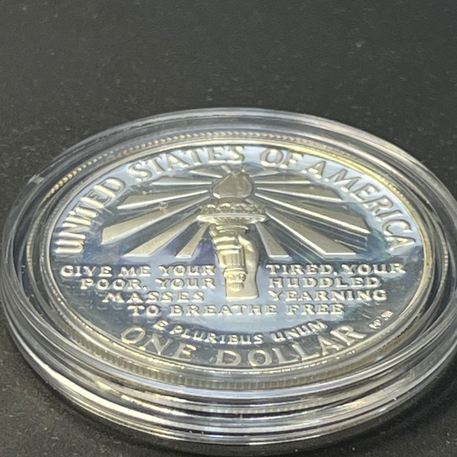 アメリカ記念銀貨】1986年 自由の女神 エリス島100周年 1ドル銀貨