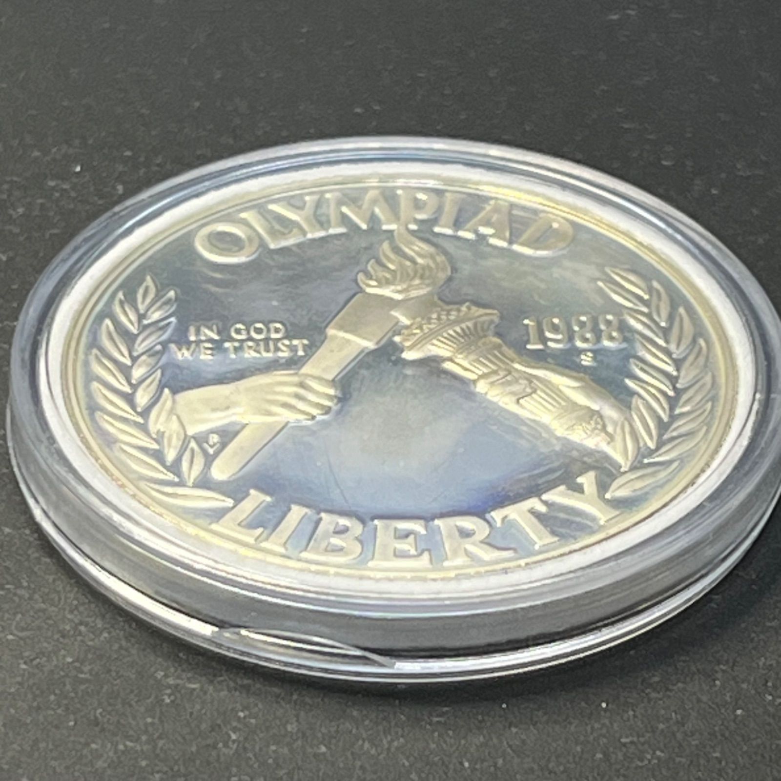 アメリカ記念銀貨】1988年 ソウル五輪 1ドル銀貨 プルーフ USA Olympic