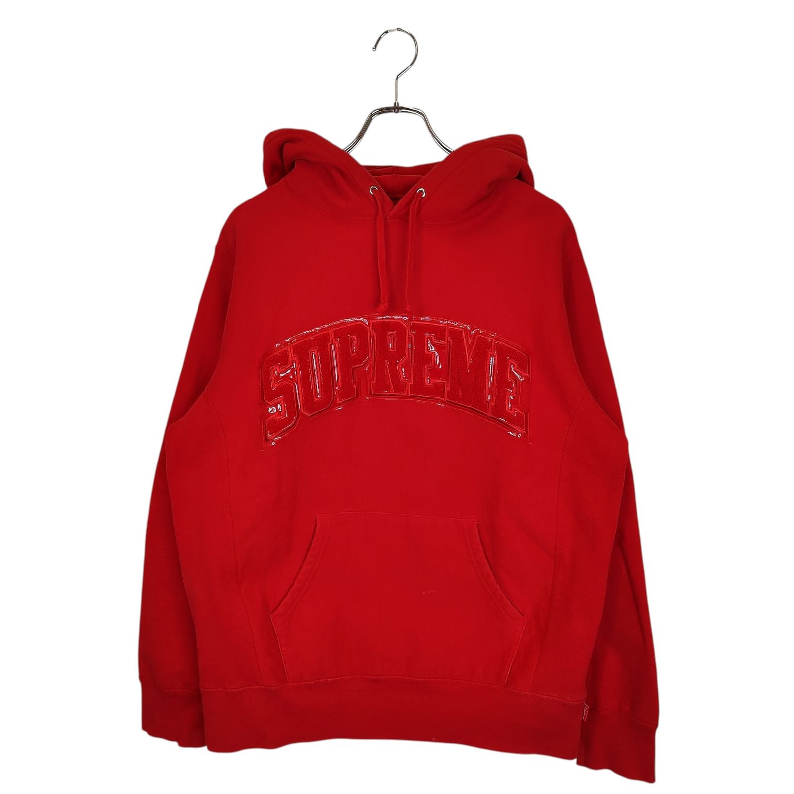 Supreme シュプリーム 17AW Patent Chenille Arc Logo Hooded 