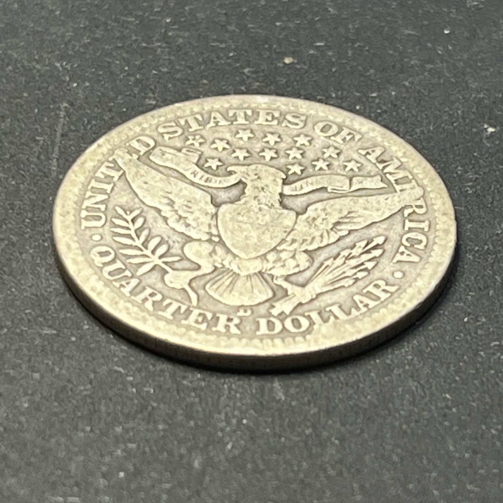 アメリカ銀貨】1916年 バーバークォーター 25セント銀貨 最終年号 銀90