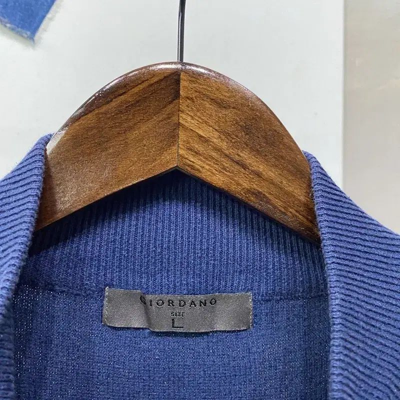 GIORDANO ジョルダーノ カジュアル 無地 ネイビー ニット ジップアップ ジャケット