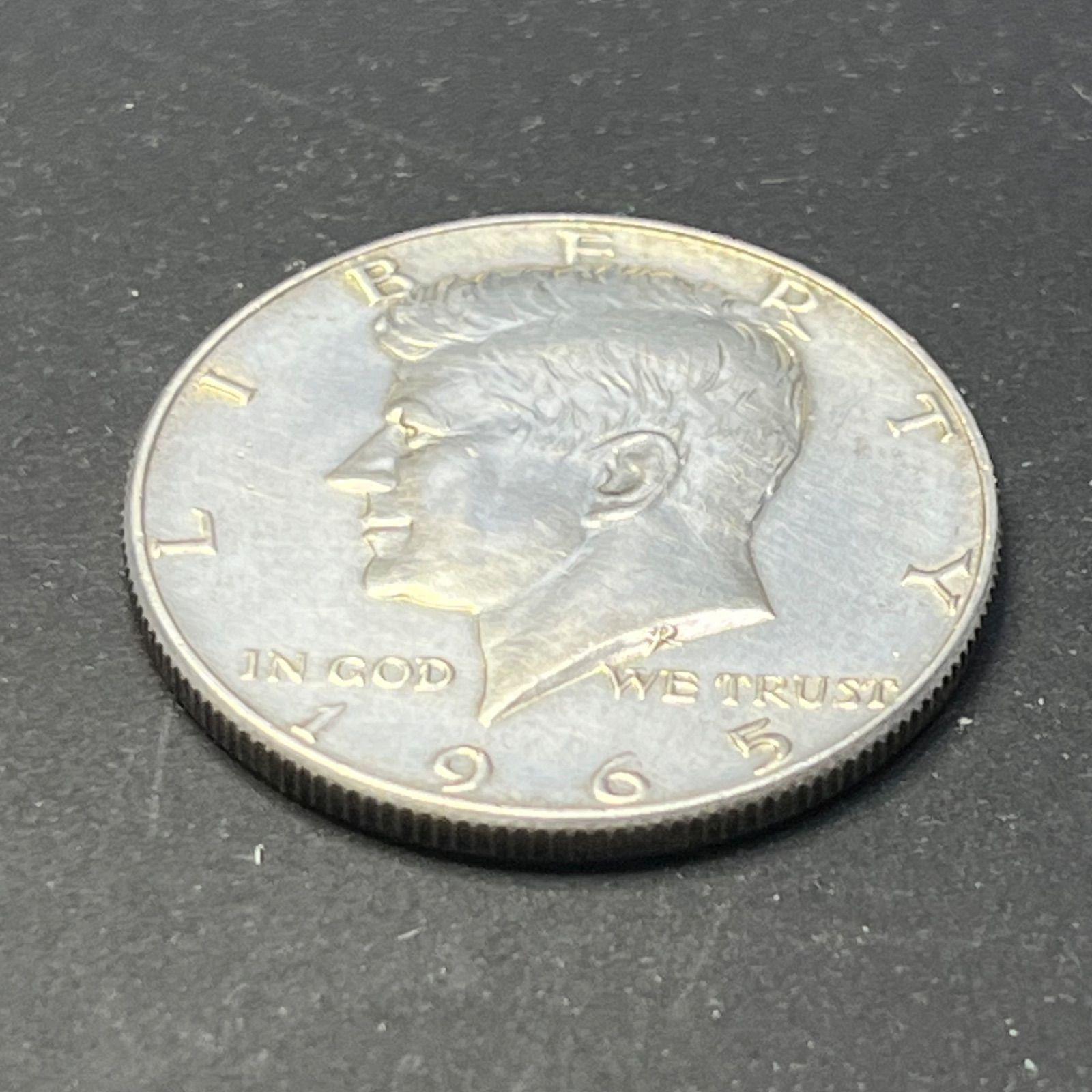 アメリカ銀貨】1965年 ケネディ ハーフダラー 50セント銀貨 銀40