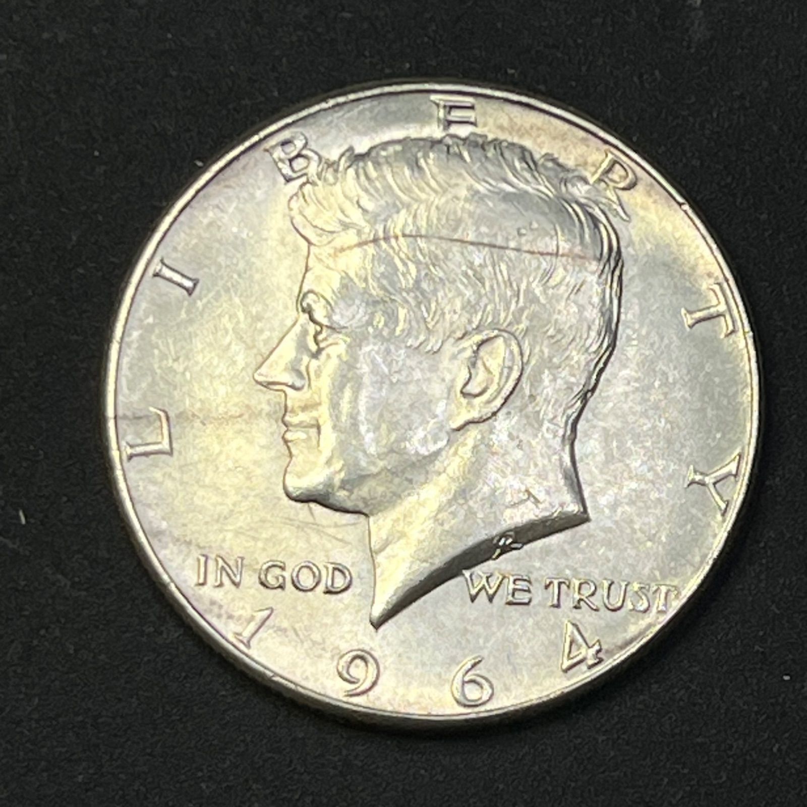 アメリカ銀貨】1964年 ケネディ ハーフダラー 銀90％ 初年度 大型銀貨