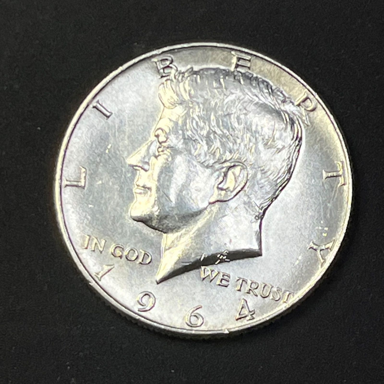 アメリカ銀貨】1964年 ケネディ ハーフダラー 銀90％ フルシルバー 